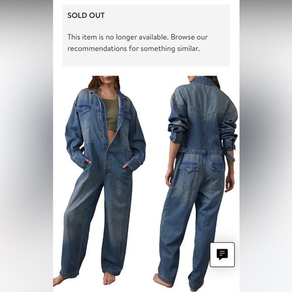 Free People Pants - NWT Free People denim jumpsuit